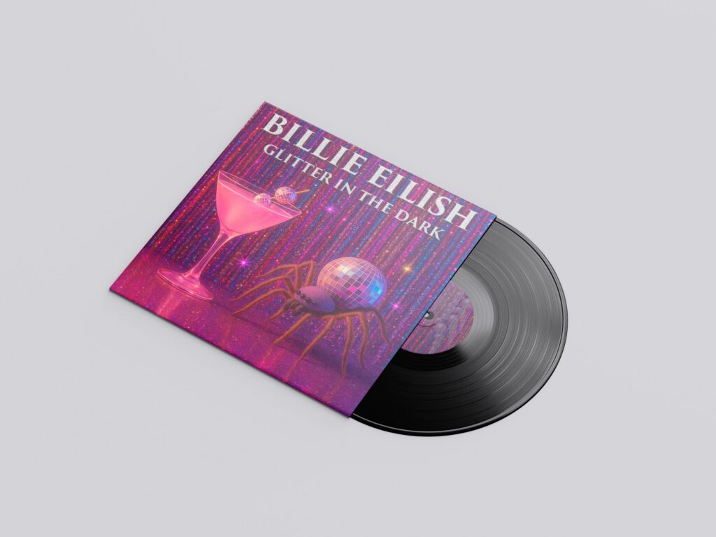 fiktivt LP cover for billie eilish