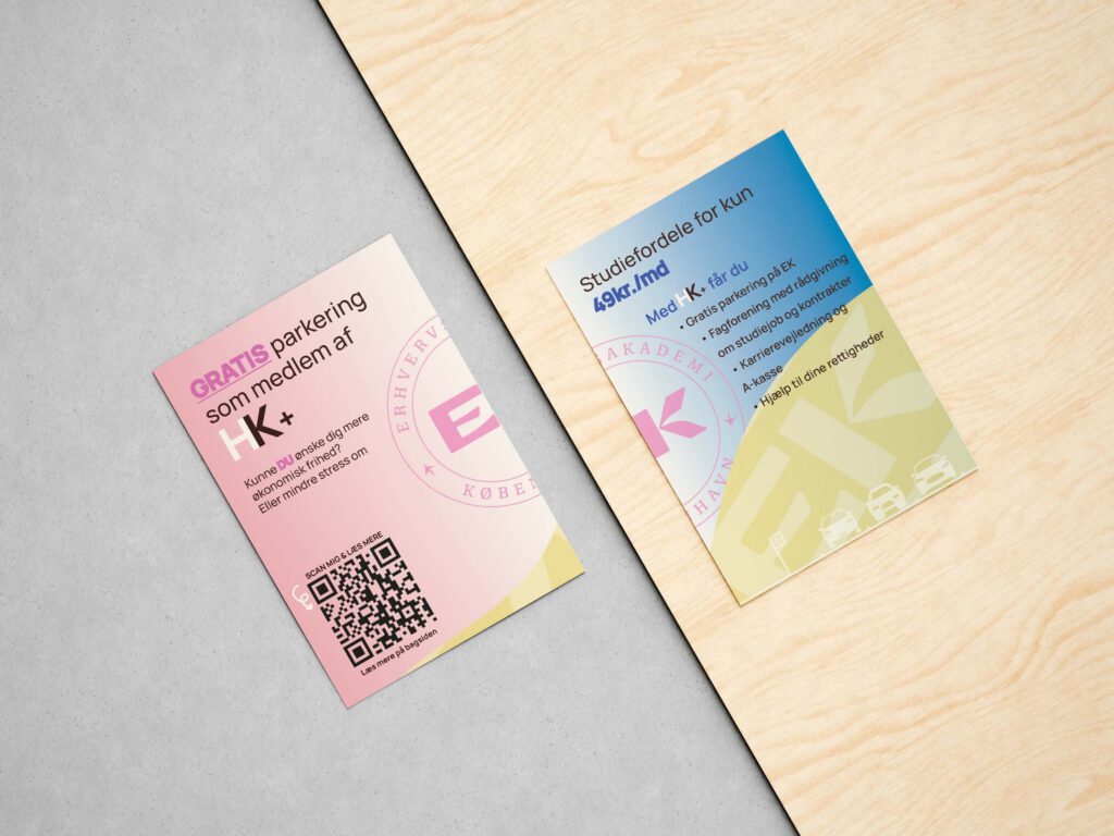 Fiktivt samarbejde mellem HK og EK om nemmere parkering i lyngby - Flyer